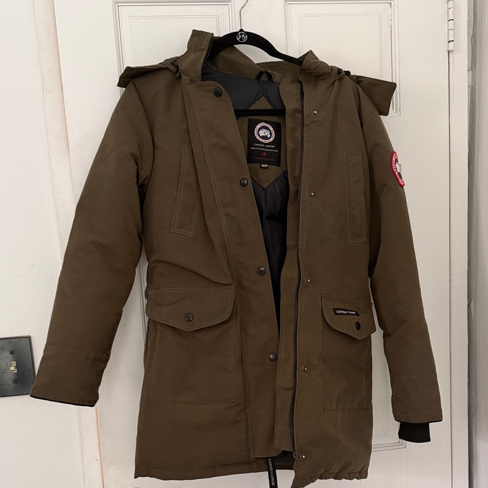 Canada Goose Olive Green Puffer Jacket
